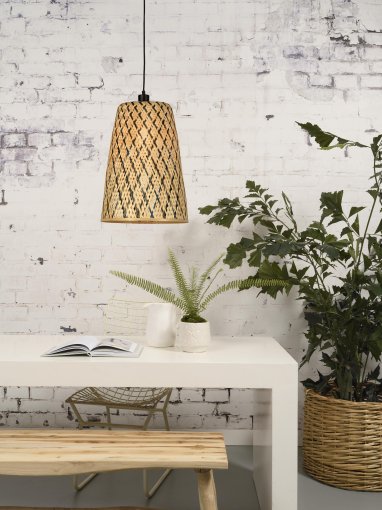 Kalimantan hanglamp Ø34 bamboe small