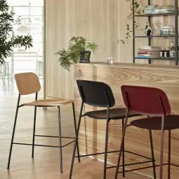 Soft Edge 90 barkruk 75cm zwart