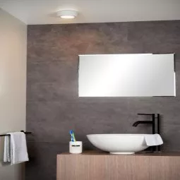 Brice Ø12 plafondlamp LED badkamer IP44 zwart