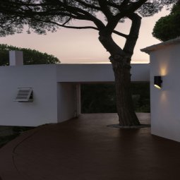 Elipse A wandlamp LED bruin