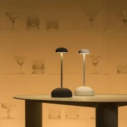 Sips tafellamp LED oplaadbaar groen/goud