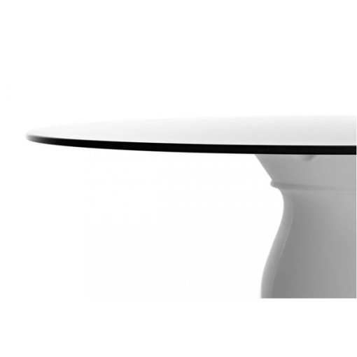Container Classic tafel Ø90 HPL wit