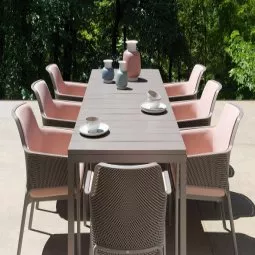 Rio uitschuifbare tuintafel 210/280x100 Bianco