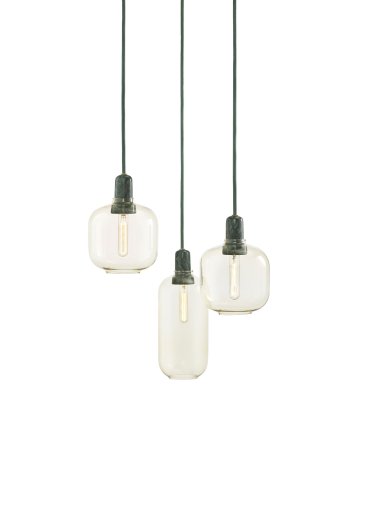 Amp Lamp hanglamp small Ø14 smoke/zwart