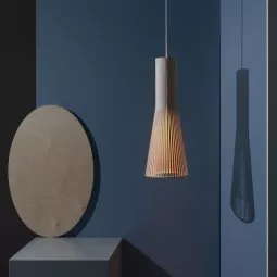 Secto 4201 hanglamp Ø25 naturel berk