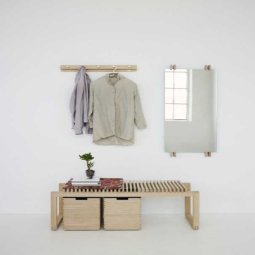 Cutter Coat Rack wandkapstok small eiken naturel