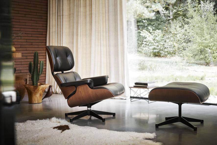 sterk Purper Veel Vitra Eames Lounge chair met Ottoman fauteuil (klassieke afmetingen)  Palisander | Flinders