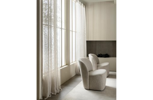 Lofty fauteuil bouclé naturel