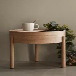 Arc bijzettafel walnut 