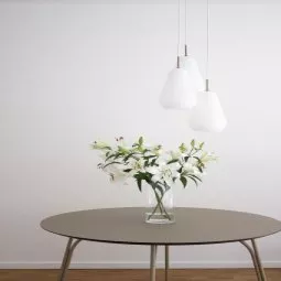 Tree eettafel 90 beige/black