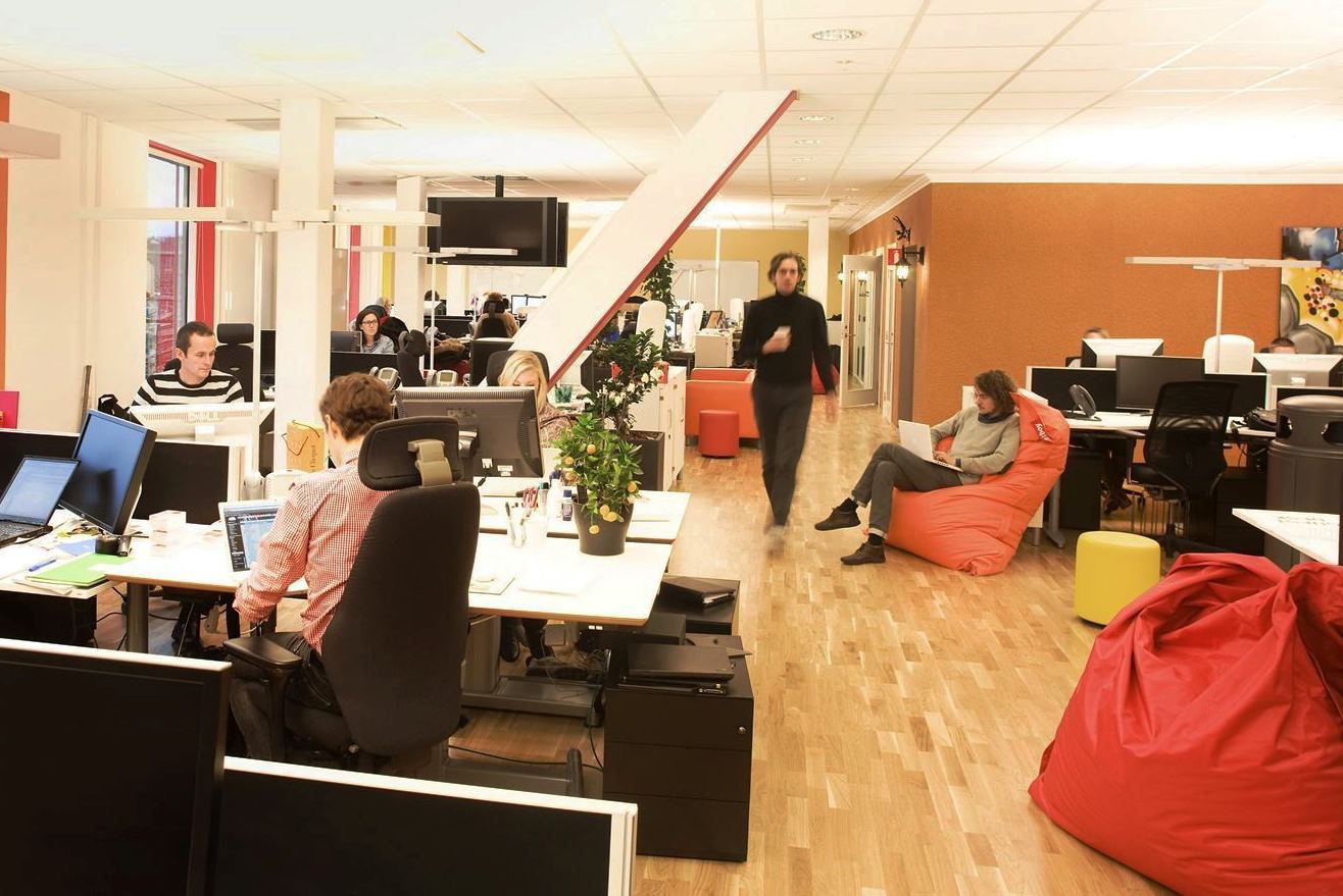 Op het kantoor van Google in Stockholm zijn de zitzakken van Fatboy een vast onderdeel van de werkplek