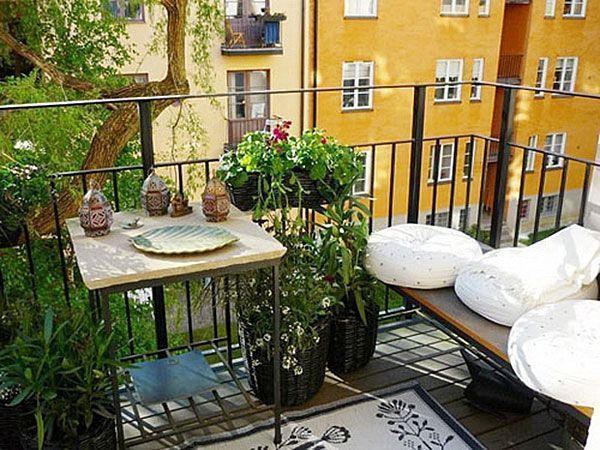 Tuininrichting: manieren om een klein balkon te benutten -